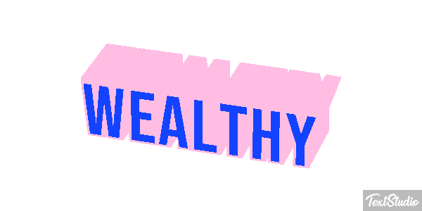 Wealthy Effet de texte