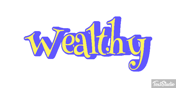 Wealthy Effet de texte