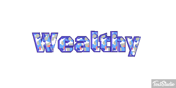Wealthy Effet de texte