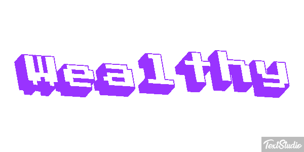 Wealthy Effet de texte