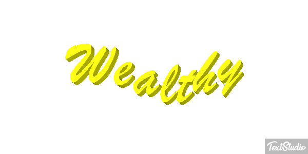 Wealthy Effet de texte