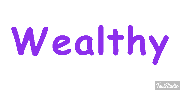 Wealthy Effet de texte