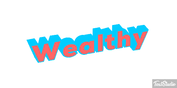 Wealthy Effet de texte