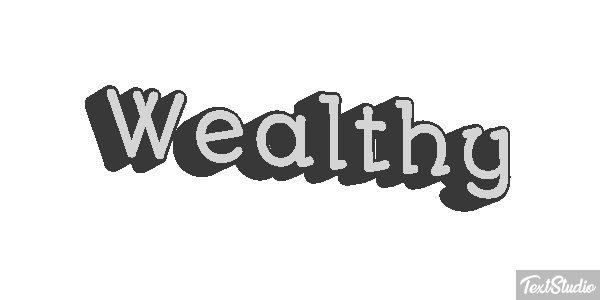 Wealthy Effet de texte