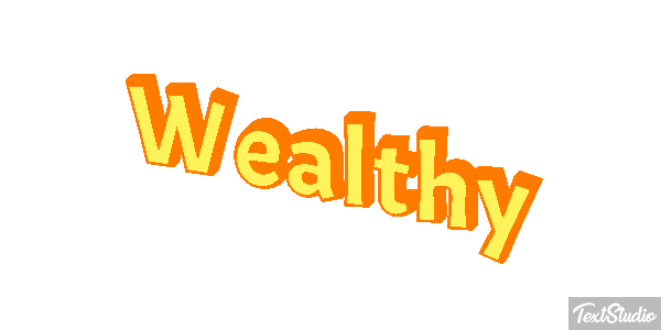 Wealthy Effet de texte