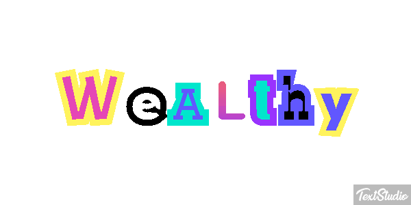 Wealthy Effet de texte