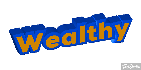 Wealthy Effet de texte