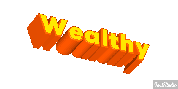 Wealthy Effet de texte