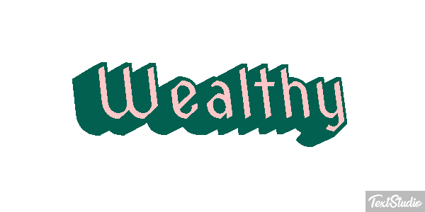 Wealthy Effet de texte