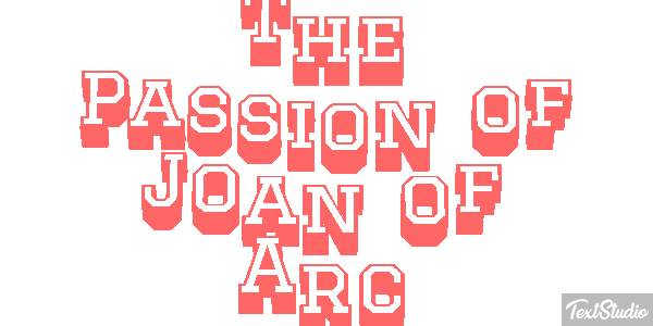 The Passion of Joan of Arc Efeito do texto