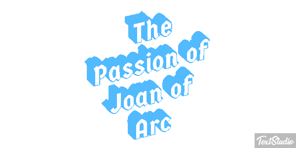The Passion of Joan of Arc Efeito do texto
