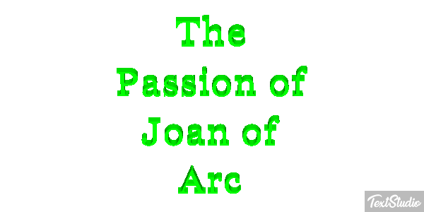 The Passion of Joan of Arc Efeito do texto