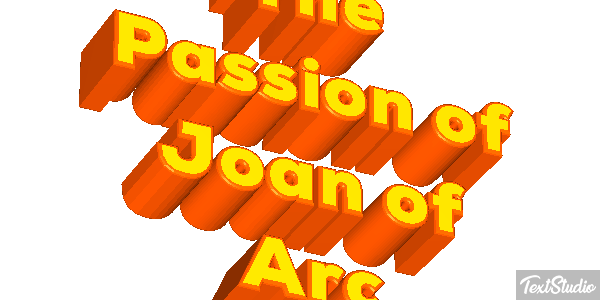 The Passion of Joan of Arc Efeito do texto