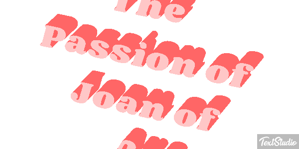 The Passion of Joan of Arc Efeito do texto