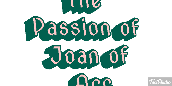 The Passion of Joan of Arc Efeito do texto