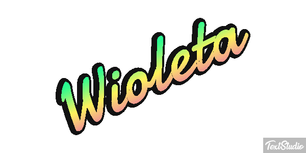 Wioleta Tekst effect
