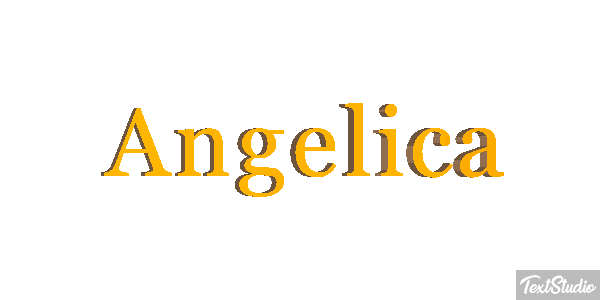 Angélica Efecto de texto