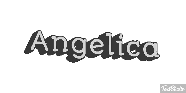 Angélica Efecto de texto