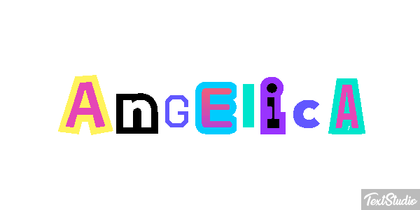 Angélica Efecto de texto