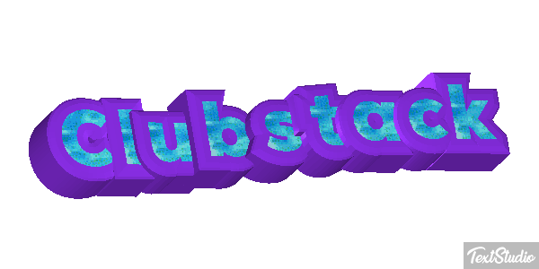 Clubstack Tekst effect