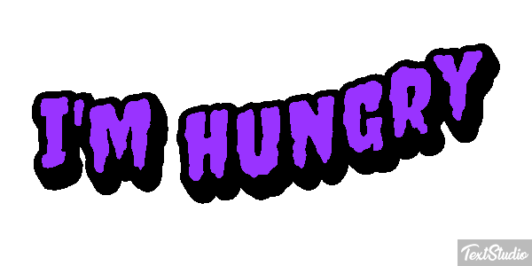 I'm Hungry Text effect