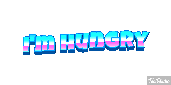 I'm Hungry Text effect