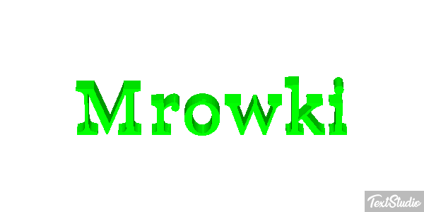 Mrówki Efekt tekstowy
