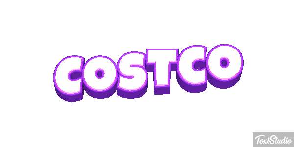 Costco Texteffekt