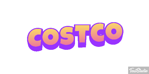 Costco Texteffekt