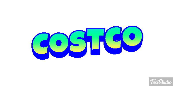 Costco Texteffekt