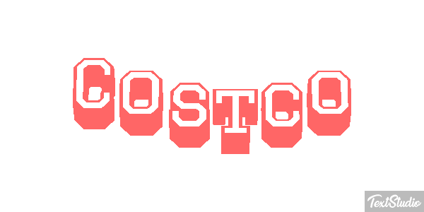 Costco Texteffekt