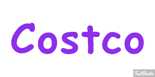 Costco Texteffekt