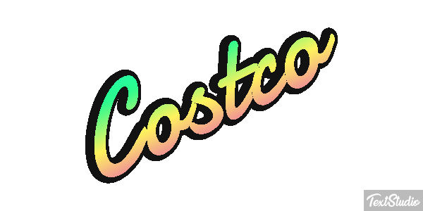 Costco Texteffekt