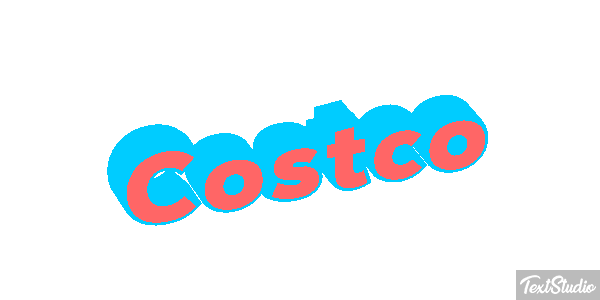 Costco Texteffekt
