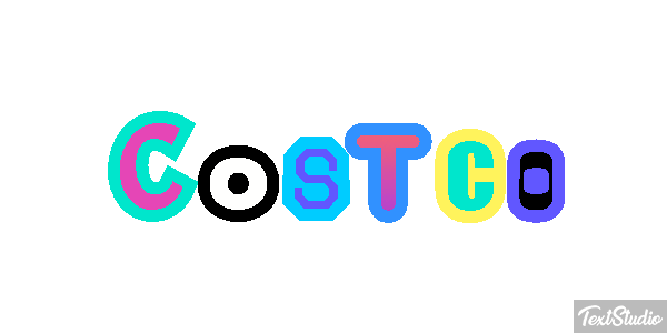Costco Texteffekt