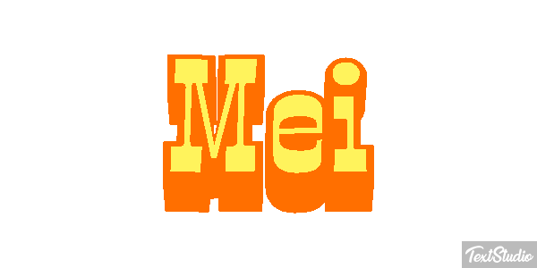 Mei Tekst effect