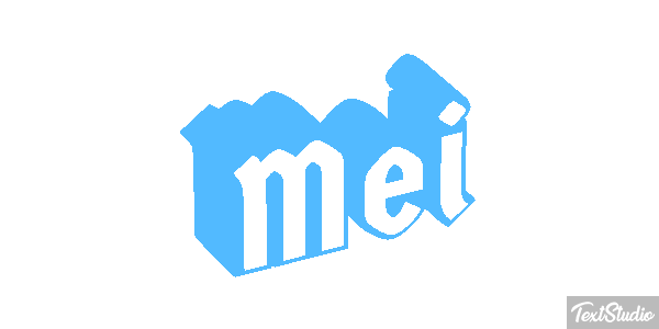 Mei Tekst effect