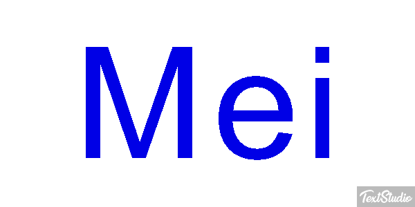Mei Tekst effect