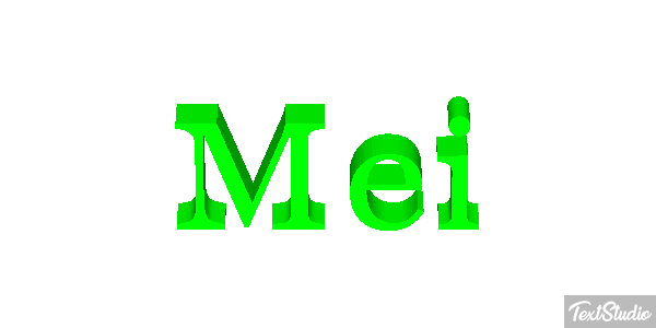 Mei Tekst effect