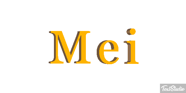Mei Tekst effect