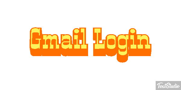 Gmail Login Efekt tekstowy