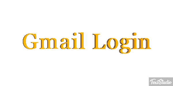 Gmail Login Efekt tekstowy