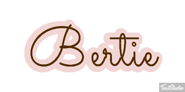 Bertie Text effect