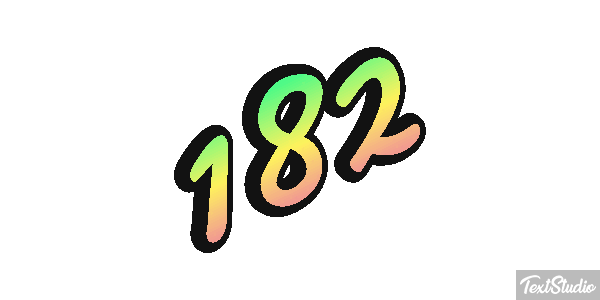 182 Metin efekti