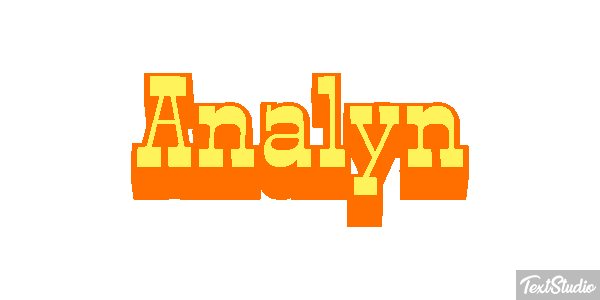 Analyn Text effect