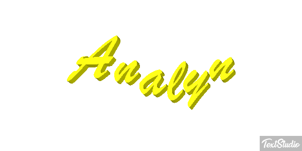 Analyn Text effect
