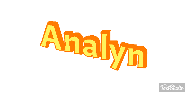 Analyn Text effect