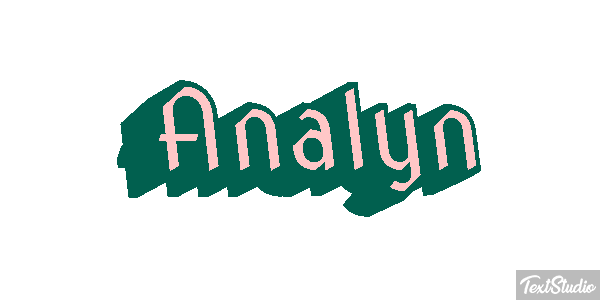 Analyn Text effect