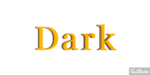 Dark Efeito do texto