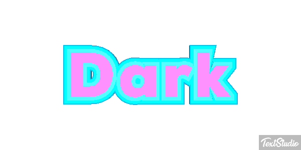 Dark Efeito do texto